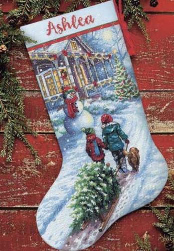 DIMENSIONS 08995 Набор вышивки Christmas Tradition Stocking Рождественский чулок 