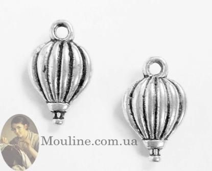 Подвеска бижутерная - шармик Воздушный шар 513 серебро