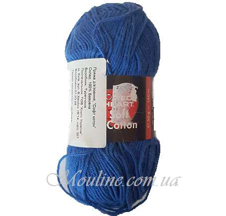 Пряжа для вязания Soft Cotton 08356 синий
