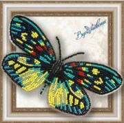 Набор для вышивки бисером на прозрачной основе Бабочка Erasmia Pulehera