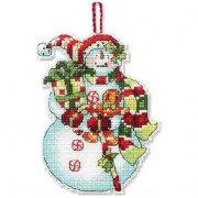 Украшение Снеговик со сладостями / Snowman with Sweets Ornament