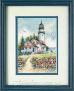 Набор для вышивания крестом Дименшнс - Живописный маяк / Scenic Lighthouse