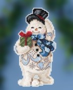 Набір для вишивання, Gift Giving Snowman / Сніговик з подарунком, Mill Hill JS202011