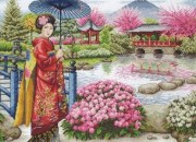 Набір для вишивання "Японський сад (The Japanese Garden)" ANCHOR MAIA 01024