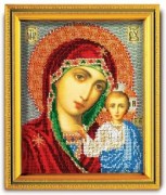 Набор для вышивания бисером Кроше В-302 Казанская Богородица
