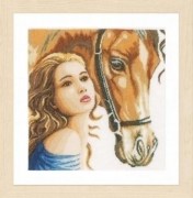 Набор Ланарте для вышивания крестом Woman and Horse