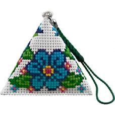 Набор для вышивания Biscornu B134 Брелок пирамидка Цветы