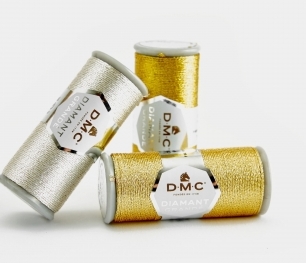 Мулине DMC металлизированное Diamant Grande 3852 золото