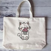 Сумка шопер Котик з кексом