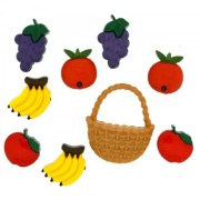 Декоративные пуговицы, 132 Фігурки. Фруктовий сала, Dress It Up 