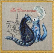 Набор для вышивания крестом NIMUЁ 114K Les Chamoureux / Пылкие коты