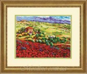 Набор Дименшенс для вышивания гобеленом Тосканские маки / Tuscan Poppies
