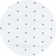 Ткань для вышивания Zweigart Edinburgh 36 цвет 1329 Mini Dots белый с базальтовыми брызгами