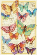 Набор для вышивания крестом DIMENSIONS Красота бабочек / Butterfly Beauty