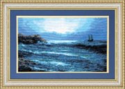Набір для вишивання хрестиком Чарівна Мить 380 "Синє море"