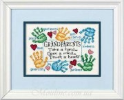 Набор для вышивания крестом DIMENSIONS Дедушке с бабушкой / Grandparets Touch a Heart
