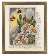 Набор для вышивания Permin 70-4181 Пчелки в цветах
