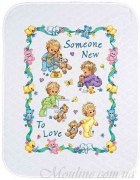 72963 Dimensions Набор для вышивки крестиком на одеяле Новорожденный / Someone New Baby Quilt