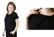 Готова жіноча сорочка зі вставками під вишивку бісером