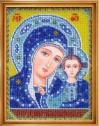Вышивка бисером иконы Богородица Казанская C9002
