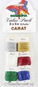 Madeira 9703, Carat №40 6 карточек х 30 м блестящие нитки для вышивания (Value Packs)