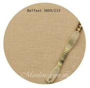 Лен для вышивания Zweigart Belfast Linen 32 ct цвет 233 античная слоновая кость / Antique Ivory