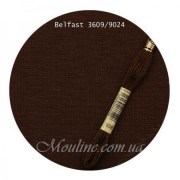 Лен для вышивания Zweigart Belfast Linen 32 ct. темный шоколад 9024