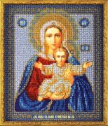 Набор для вышивания бисером Кроше В-156 Богородица Леушинская