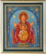 Набор для вышивания бисером Кроше В-157 Богородица Знамение