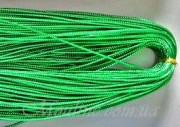 Металлический шнур зеленый для декорирования