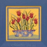 Набор для вышивания на канве Цветы, Милл Хилл DM301913