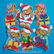1653DW Design Works вышивка крестиком Little Christmas Bears / Маленькие рождественские мишки