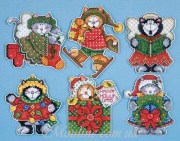 1667DW Design Works вышивка крестиком Holiday Kittens / Праздничные котята