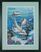 03830 Набор для вышивания крестом DIMENSIONS Царство дельфинов