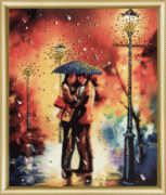 Набір картина стразами Чарівна Мить КС-001 "Дощ на двох"