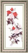 ВТ-053 Набір для вишивання хрестиком Crystal Art "Етюд з червоними трояндами"