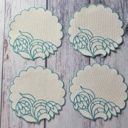 Серветка на стіл Квіти 4 штуки