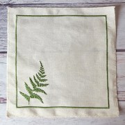 Серветка з вишивкою Папороть