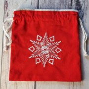 Текстильний мішечек для подарунку на новий рік