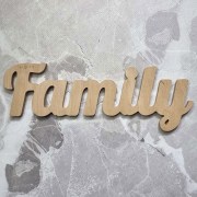 Деревянная заготовка Надпись Family 1138