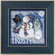 Набір для вишивання "Frosty Snowman//Морозний Сніговик" Mill Hill MH140304