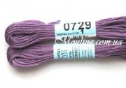 Нитки мулине Гамма 729 для вышивания крестиком фиолетовый 