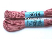 Нитки мулине Гамма 3014 для вышивания грязно-розовый