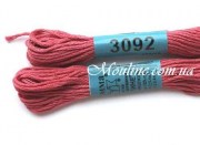 Нитки мулине Гамма 3092 для вышивания крестиком розово-сиреневый