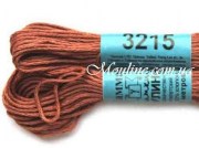 Нитки мулине Гамма 3215, для вышивания крестиком светло-коричневый