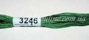 Нитки мулине Гамма 3246, для вышивания крестиком зеленый