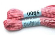 Нитки мулине Гамма 0065, для вышивания крестиком розовый