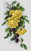 Купить Набор для вышивания Luca-S B2230 Желтые розы и сливы