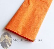 Гофрированная бумага для декорирования оранжевая