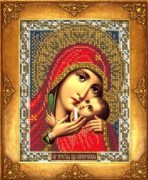 Набор для вышивания бисером Русская искусница 213 Икона Богородица Касперовская